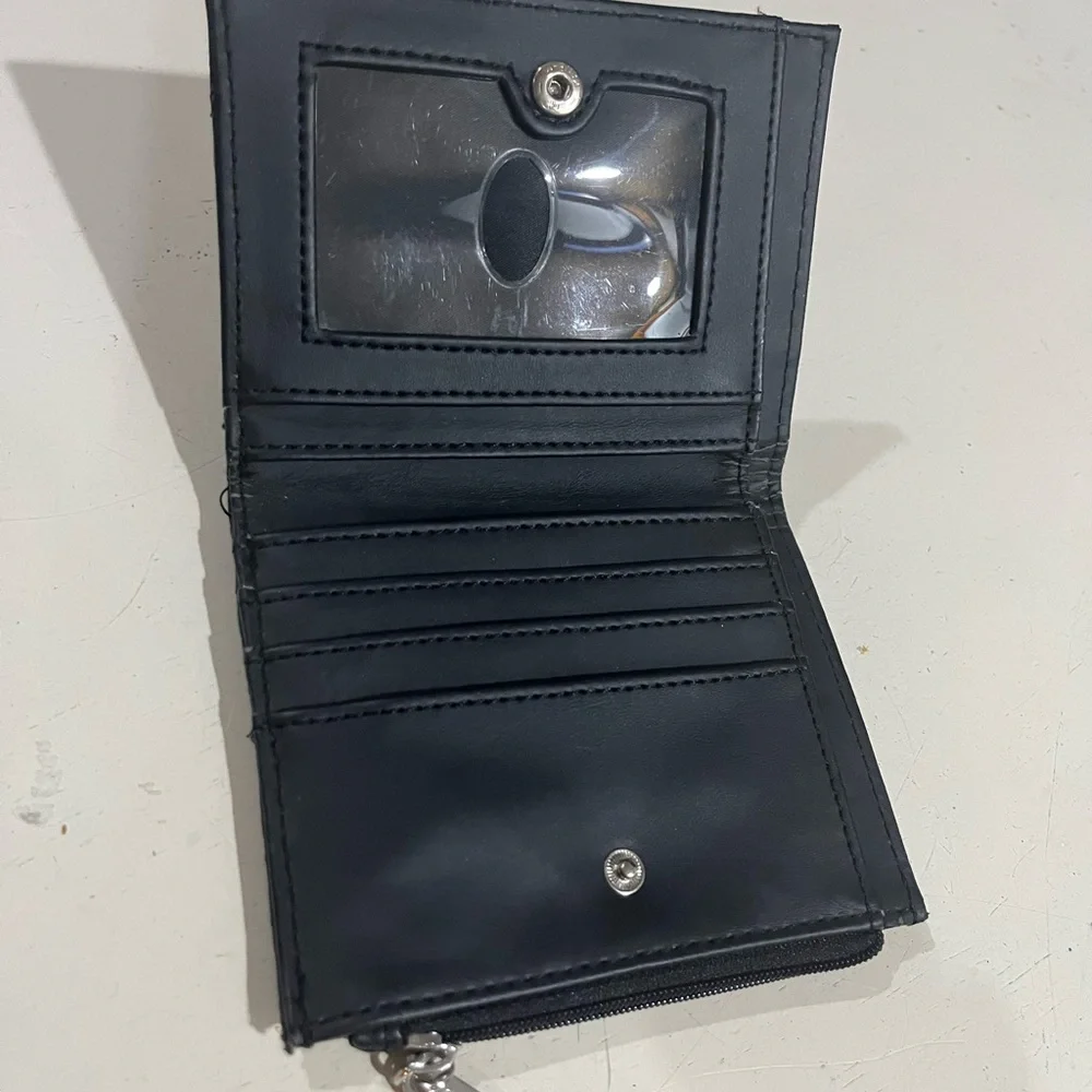 Black Guess monogram shoulder bag and wallet set